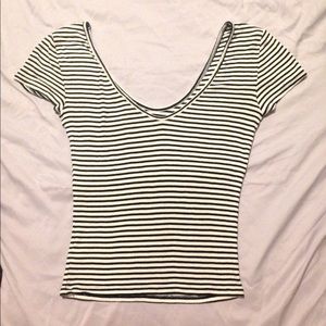 Express One Eleven B&W Crop Top XS